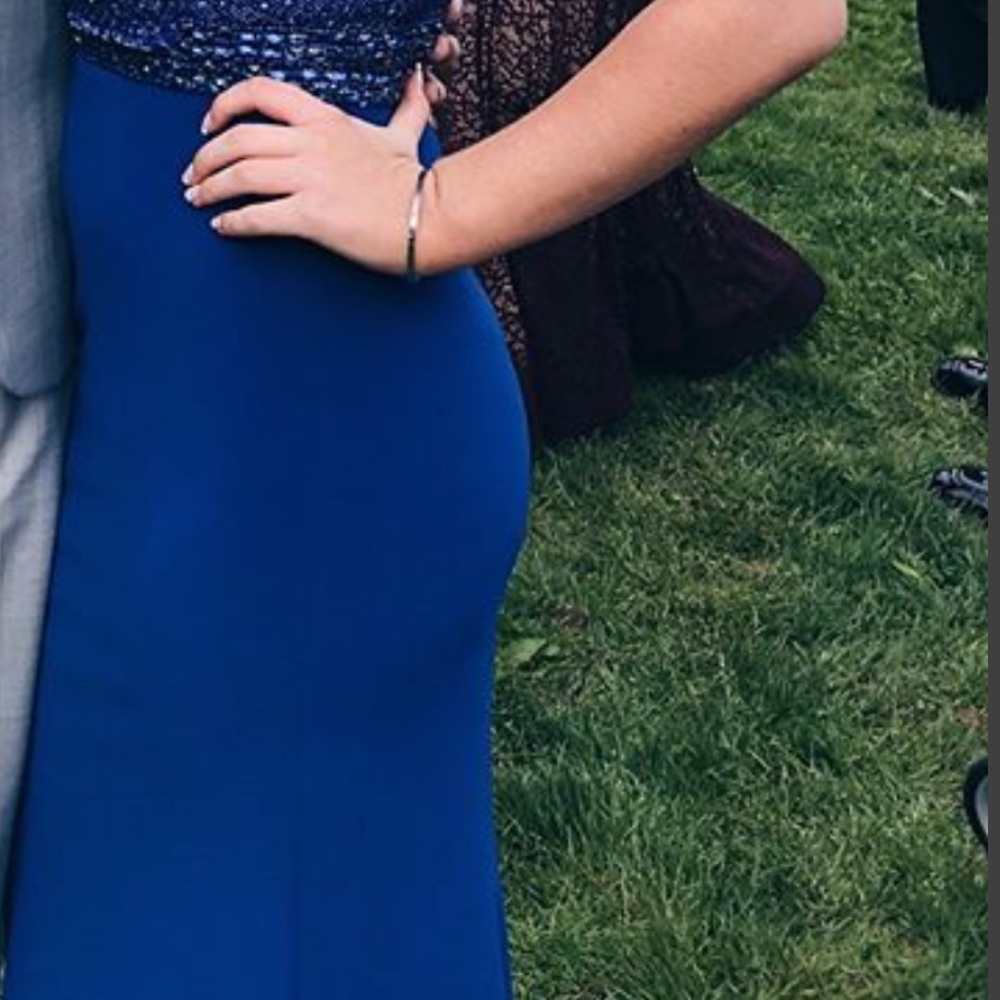 Jovani blue prom dress!